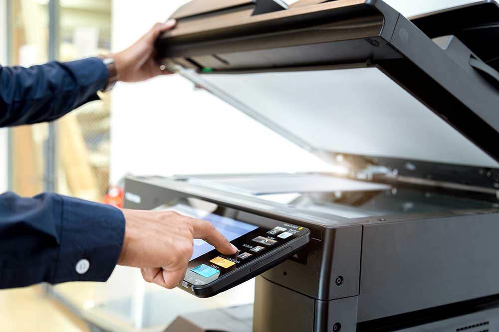 bussiness-man-hand-press-button-panel-printer